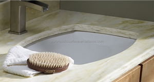อ่างน้ำบนผิวหินเทียม/อ่างล้างเรซิ่น Gelcoat,อ่างล้างมือแชมพูอ่างล้างหน้าพื้นผิวอะคริลิคแข็งทรงสี่เหลี่ยมผืนผ้า - Product Image 4