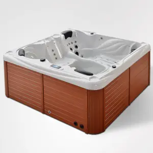 Acryl massage Hydro Whirlpool Whirlpool Japanischer Pool mit 2 Liegen Luxus 5 Personen Hydro massage Outdoor CE Moderne Luft massage