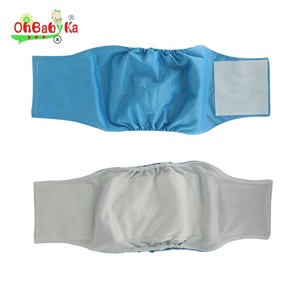 Ohbabyka perro <span class=keywords><strong>macho</strong></span> pañal lavable pañal para mascotas pañal reutilizable de tela - Product Image 2