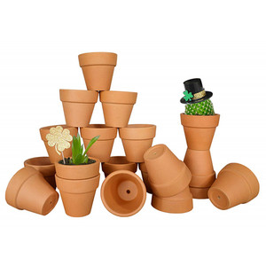 20 mini-pots en <span class=keywords><strong>terre</strong></span> <span class=keywords><strong>cuite</strong></span> de 5,3 cm – Pots de fleurs en céramique pour cactus et succulentes – Vente en gros - Product Image 1