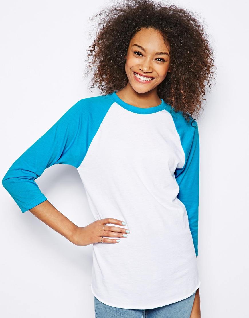 Blusa Manga Polo Manga Ranglan Mujer Camisetas De Manga Raglán De