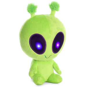 D904 Peluche de <span class=keywords><strong>Alien</strong></span> con Luz Twitch, Juguete de Peluche Personalizado al por Mayor, ODM OEM, Luces Nocturnas LED EN71, Ojos Verdes, <span class=keywords><strong>Alien</strong></span> de Peluche - Product Image 3