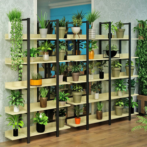 Étagère à <span class=keywords><strong>fleurs</strong></span> en bois, support à <span class=keywords><strong>fleurs</strong></span> élégant et étagère <span class=keywords><strong>pour</strong></span> utilisation murale - Product Image 6