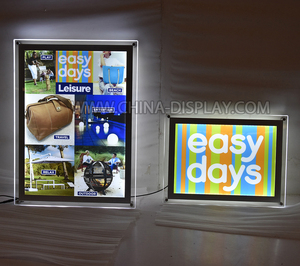 Crystal Acrylic Edge Thắp Sáng Hộp Đèn Led Khung Hình - Product Image 4