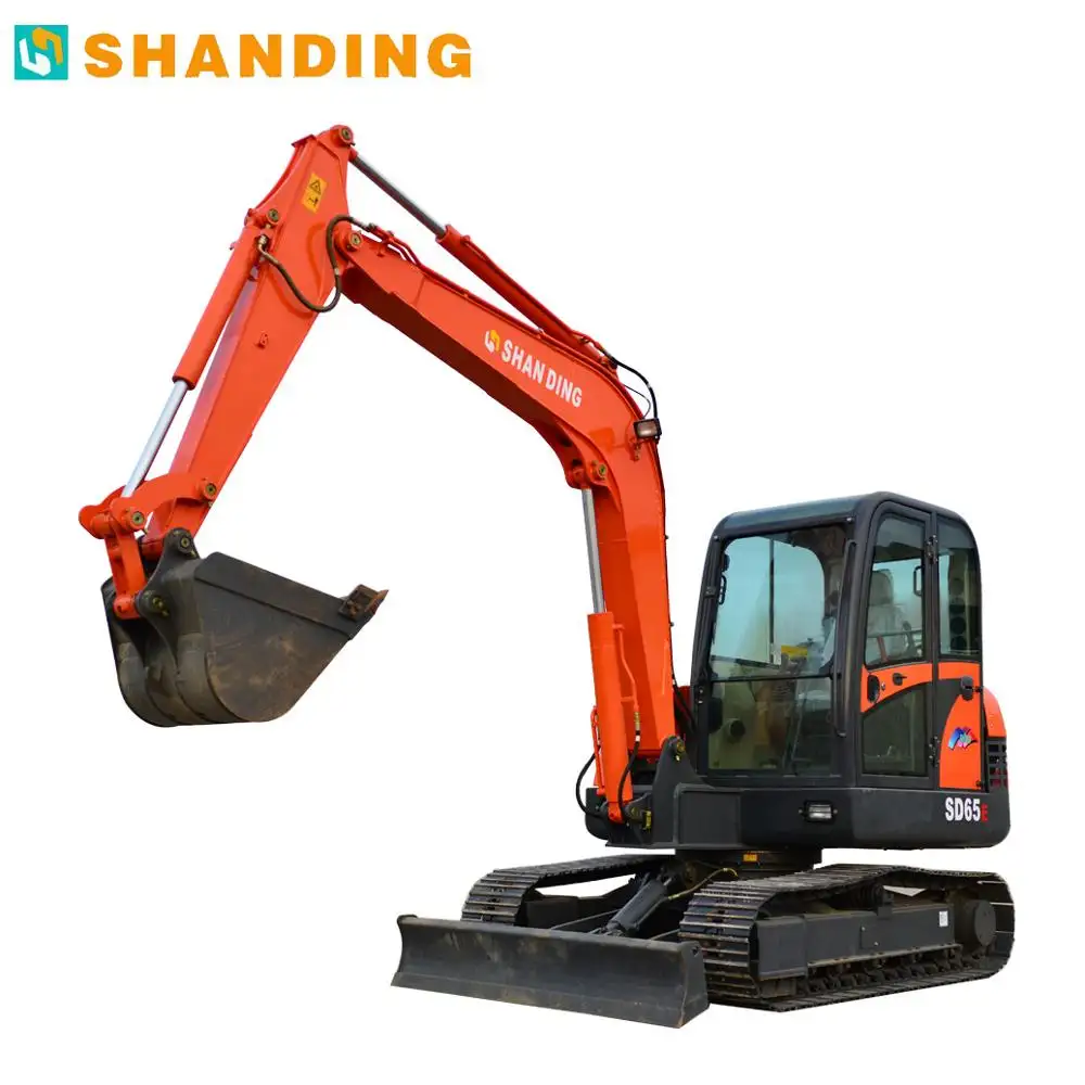 มินิ excavator โรงงาน shandong วิศวกรรมเครื่องจักร SD65E 6.5 ตัน