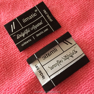 Etichetta Personalizzata per Camicie in Tessuto, Logo del Marchio Lavabile, Etichetta Tessuta per Camicie - Product Image 1