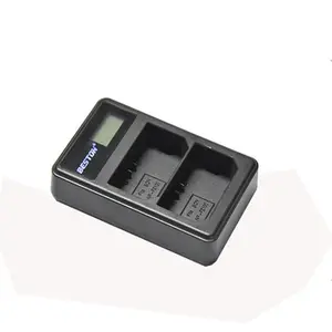 Beston 双便携式 USB 充电器，带 LCD 显示器，用于相机电池 NP-FZ100