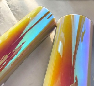 22 Mikron Red Blaze 3M Qualität Kratz feste transparente selbst klebende dichroi tische Folie für Acryl-und Kunst design - Product Image 2