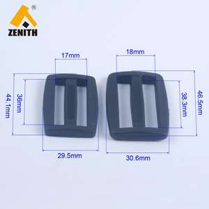 Hebilla de correa de equipaje de nailon Triglide KR50022 27 con clip ajustable de bolsa de plástico y hebilla tipo anillo - Product Image 6