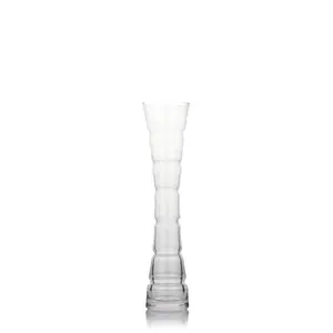 shanxi glassware clear Hour shape glass petit vase
