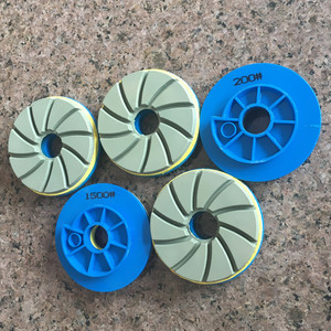 Durable China abrasiva diamante <span class=keywords><strong>PVC</strong></span> Combo pulido ruedas - Product Image 3