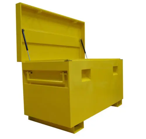 Kotak Peralatan Situs Kerja Baja Kustom, Kotak Peralatan Keamanan Situs Brankas Penyimpanan Garasi Van Forklift