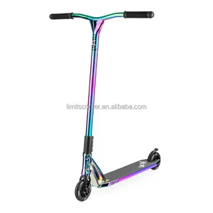 Skuter Neo Chrome Pro Stunt, Kualitas Tinggi Pelangi Gaya Bebas Pro Kick Scooter