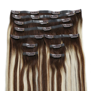 Extension de <span class=keywords><strong>cheveux</strong></span> naturels Remy — doreen, <span class=keywords><strong>cheveux</strong></span> humains, 14 à 24 pouces, sans couture avec clips - Product Image 5