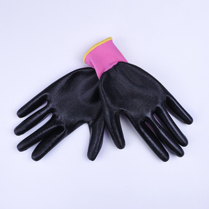 PPE 13G Rose Polyester <span class=keywords><strong>Gant</strong></span> Noir Enduit de Niril Durable Jardin Travail Jardinage Sécurité Construction <span class=keywords><strong>Gant</strong></span> <span class=keywords><strong>Nitrile</strong></span> Trempé Gants - Product Image 3