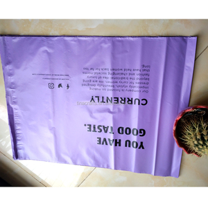 Personalizzato guarnizione di auto di Plastica viola Sacchetto della posta Corriere/espresso con il vostro logo - Product Image 1