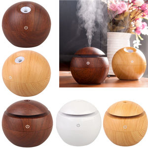 Hạt gỗ siêu âm độ ẩm USB 7 màu <span class=keywords><strong>LED</strong></span> Đèn văn phòng nhà siêu âm độ ẩm không khí khuếch tán hương thơm - Product Image 6