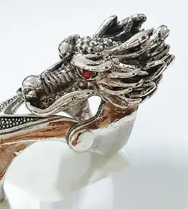 Anillo de plata de primera ley con forma de calavera para hombre y mujer, sortija, plata esterlina, estilo gótico, Punk