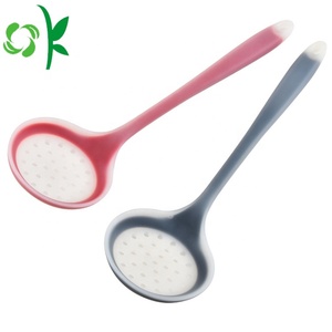 OKSILICONE vendita calda pasticceria utensili da cucina Silicone scolapasta paletta resistente al calore a prova di scottatura <span class=keywords><strong>per</strong></span> pentola calda - Product Image 3