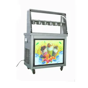 220v 20190531 New Machine Fried Ice Cream Roll Machine For Restaurant Frozen food Factory