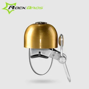 2023 ROCKBROS Clássico Sino Inoxidável Ciclismo Chifres Bicicleta Guiador Sino Chifre Crisp Som Bicicleta Chifre Segurança Bicicleta Bell