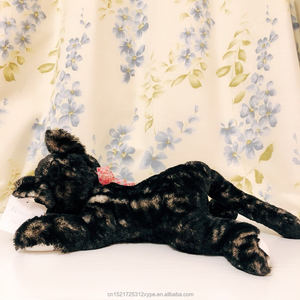 Produttori all'ingrosso personalizzati adorabili giocattoli di peluche realistici gatto nero con suoni Mew - Product Image 4