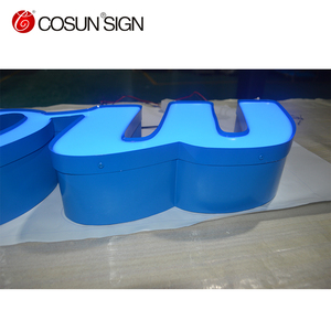 Cosun verde/azul/blanco LED letra <span class=keywords><strong>de</strong></span> canal <span class=keywords><strong>de</strong></span> aluminio tapa - Product Image 6