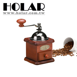 เครื่องบดกาแฟแบบมือหมุน ฮอลาร์ ผลิตในไต้หวัน ดีไซน์คลาสสิกวินเทจ ทำจากไม้ยางพารา - Product Image 2