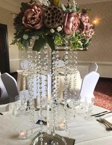 Yiwu forniture per matrimoni piedistallo di <span class=keywords><strong>cristallo</strong></span> sta per fiori - Product Image 6