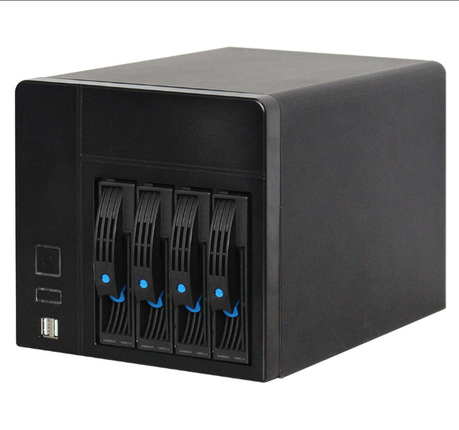 4 Bays NAS домашний сервер хранения данных с Intel N2940 четырехъядерный 2,0 ГГц Mini ITX материнская плата 16G Msata Flex 1U 150W