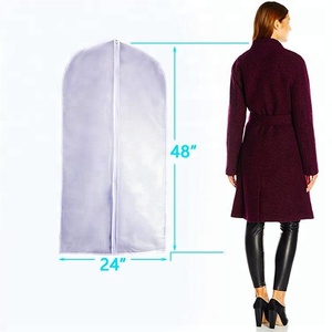 थोक Zippered सांस परिधान बैग स्पष्ट सूट कवर - Product Image 2
