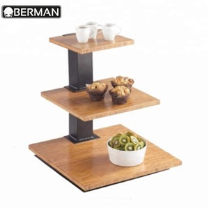 Présentoir de buffet en bois <span class=keywords><strong>berman</strong></span>, bol en bois de haute qualité pour restaurant, articles de cuisine commerciale, présentoir de restauration, nouveauté - Product Image 4