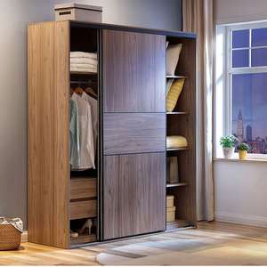 Produttore Commercio All'ingrosso di Legno di Design Moderno porta scorrevole armadio porta Per Hotel O Mobili Per La Casa - Product Image 3