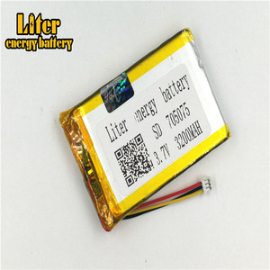 1.5-3 P 3.7 V lithium battery 705075 3200 mah high density plate lipo battery lithium Polymer li ion battery - Product Image 3