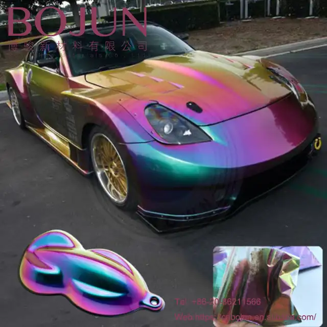 สีเอฟเฟคกระจกเปลี่ยนสีได้สำหรับเม็ดสีรถยนต์,สี Chameleon จาก BoJun