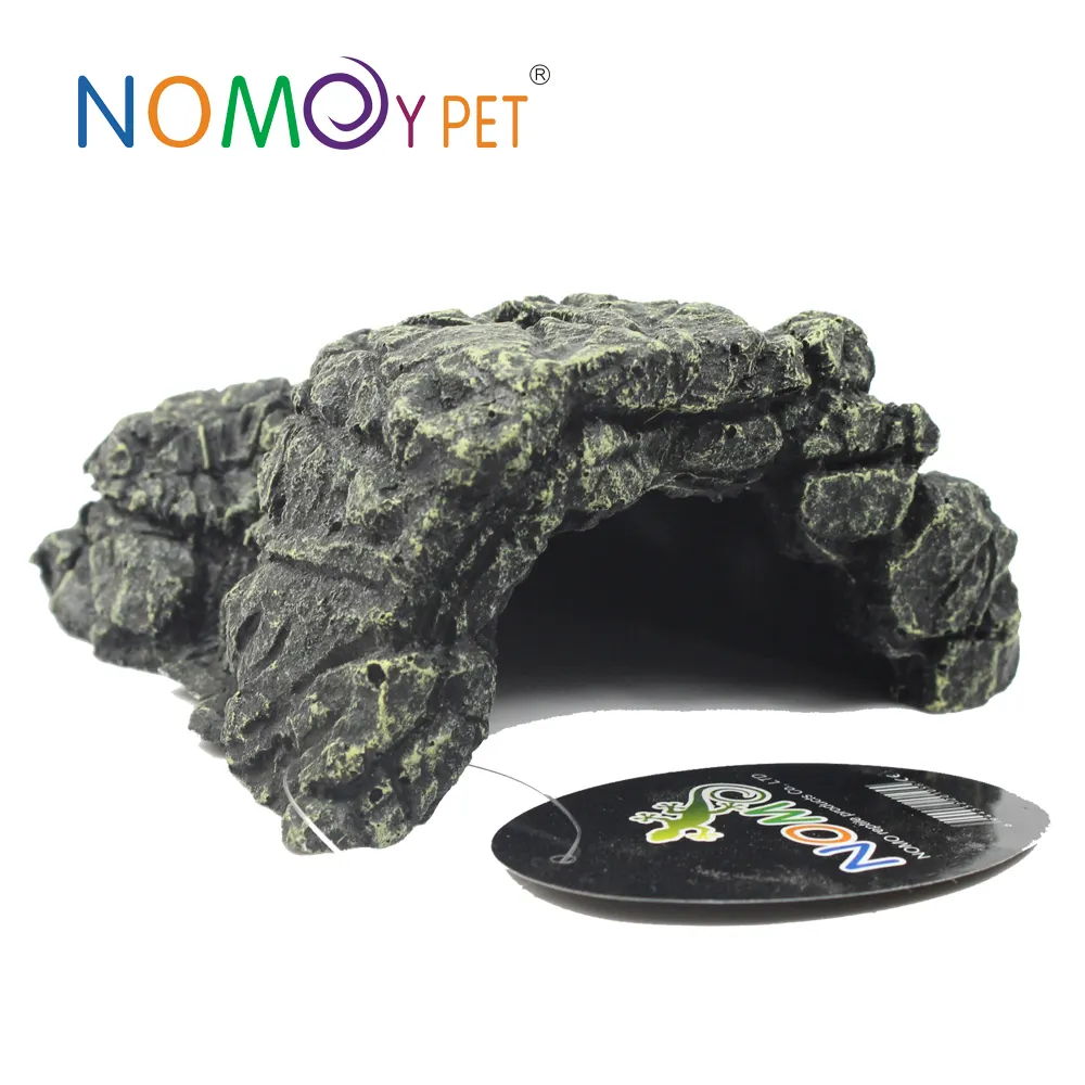 NOMOY PET Wholesale hot sale Resin cave for reptile tortoise snake lizards hide NS-03