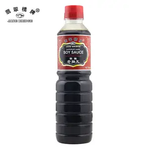 500 ml garrafa de plástico molho de soja escuro superior para o molho de soja por atacado