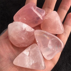 Wholesale Natural Polished <strong>Big</strong> Rose Quartz <strong>Crystal</strong> Tumbled Stones Gravel Gemstone for Decoration - Product Image 3