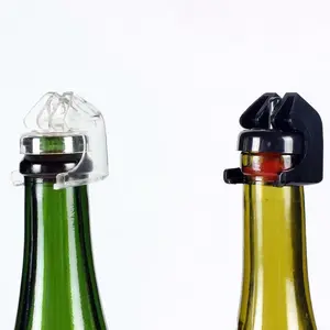 Prático Plástico Colorido Garrafa Sealer Plug Rolha de Champanhe Rolha de Vinho Personalizado