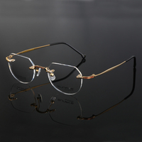 Monturas de Gafas sin Aro de Titanio con Bisagras de Calidad