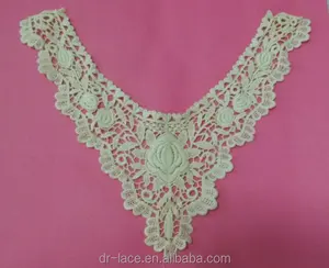 ladies neck design water soluble lace marketable in Brazil