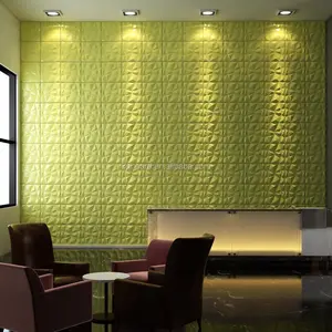 美丽的设计墙纸 pe 泡沫砖 3d pvc 墙板