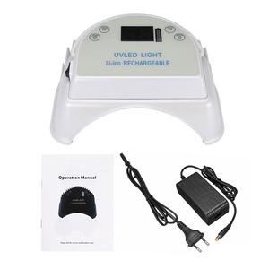 TY-600 64W 28 <span class=keywords><strong>LED</strong></span> Lampe À Ongles <span class=keywords><strong>UV</strong></span> Lumière Gel Vernis À Ongles Sèche Rechargeable Sans Fil D'affichage À CRISTAUX LIQUIDES Sans Fil Manucure Minuteries Sèche-ongles - Product Image 2