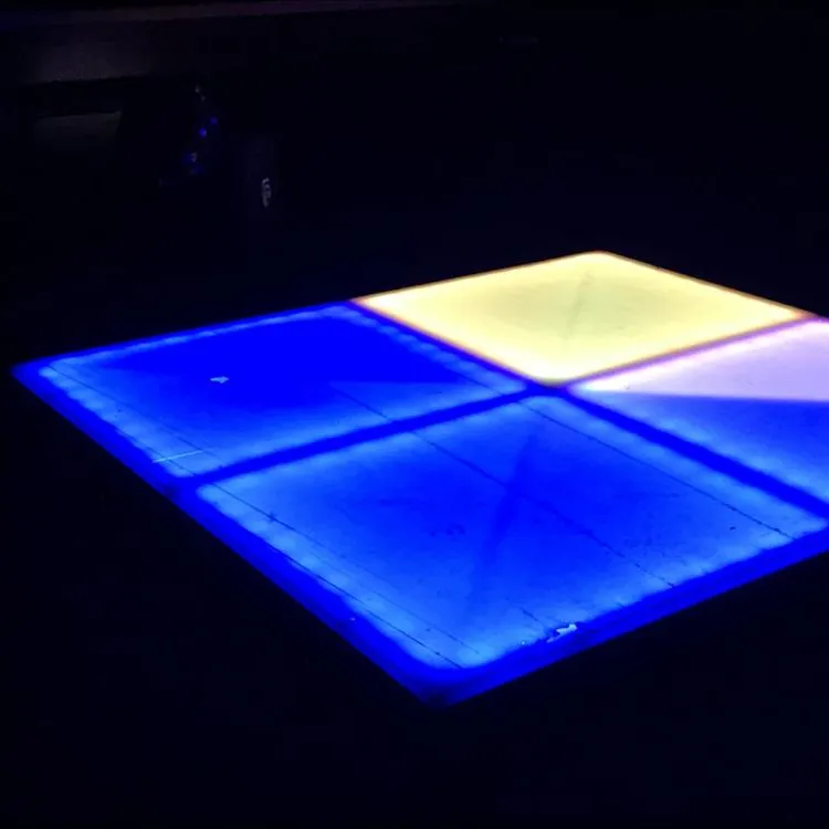 Led pista da ballo pannelli di colore completo lampeggiante portatile colore rgb ha condotto la pista da ballo di illuminazione per la vendita