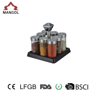 <strong>Revolving</strong> Plastic Display Restaurant Kitchen Glass <strong>Spice</strong> Jar <strong>Spice</strong> <strong>Rack</strong> - Product Image 3