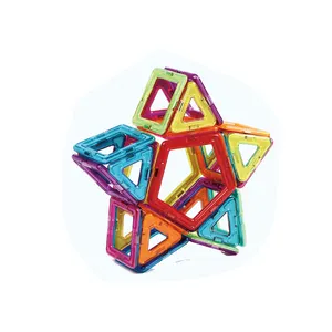 Buona Qualità Abs Materiale Dei Bambini di Plastica Blocchi di Costruzione Magnetico Set di Piastrelle Magnetico Giocattolo Educativo per I Bambini