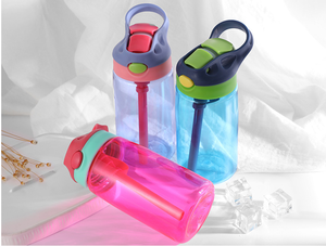 Borraccia per Studenti Personalizzata Senza BPA da 400 ml/500 ml con Cannuccia e Manico, Bottiglia d'<span class=keywords><strong>Acqua</strong></span> in Plastica Colorata per Bambini - Product Image 4