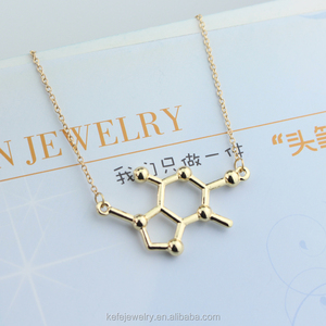 Collar con Molécula de Cafeína, Elemento Químico, para Estudiantes de Ciencias, para Mujer - Product Image 6