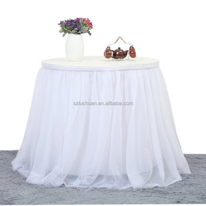 Falda de <span class=keywords><strong>Tul</strong></span> Morada para <span class=keywords><strong>Mesa</strong></span> Redonda, Ideal para Cumpleaños - Product Image 6