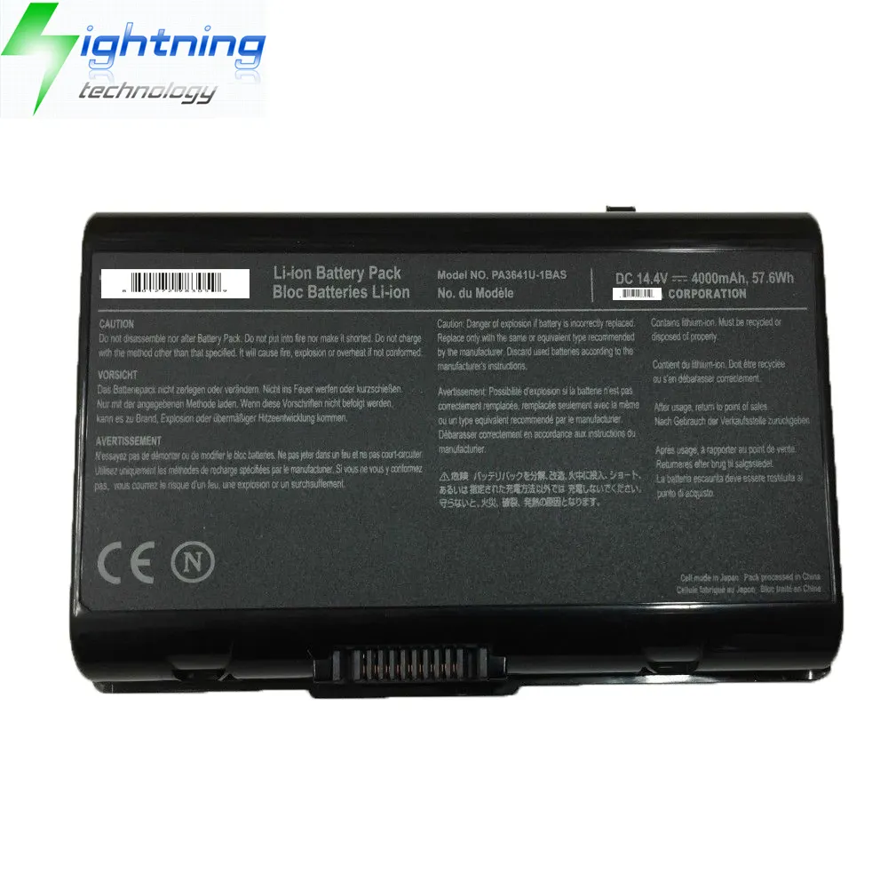 NEW Original 57.6Wh PA3641U-1BRS Battery For Toshiba Genuine Battery Qosmio X300 X305-Q701 X305-Q705 14.4V Notebook Battery